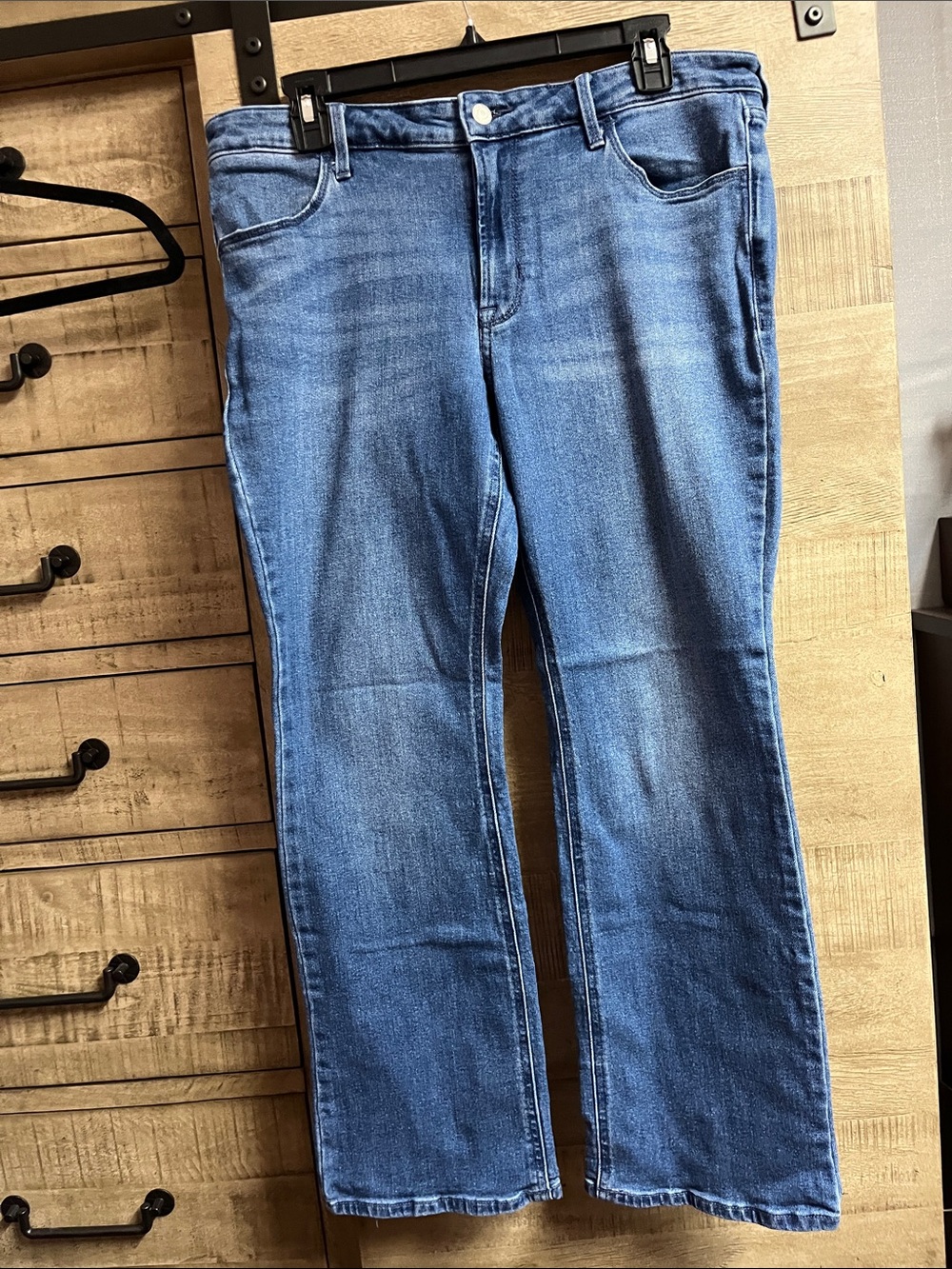 Old Navy Medium Blue Straight-Leg Jeans